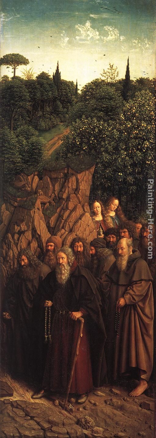 Jan van Eyck The Ghent Altarpiece The Holy Hermits